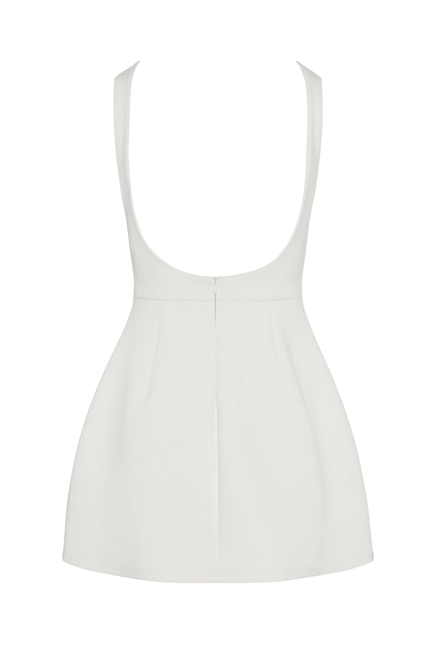 Elegant Collection | Women's White Dress with Sleeveless Bustier Design | Flared Skirt for a Flattering Fit 6