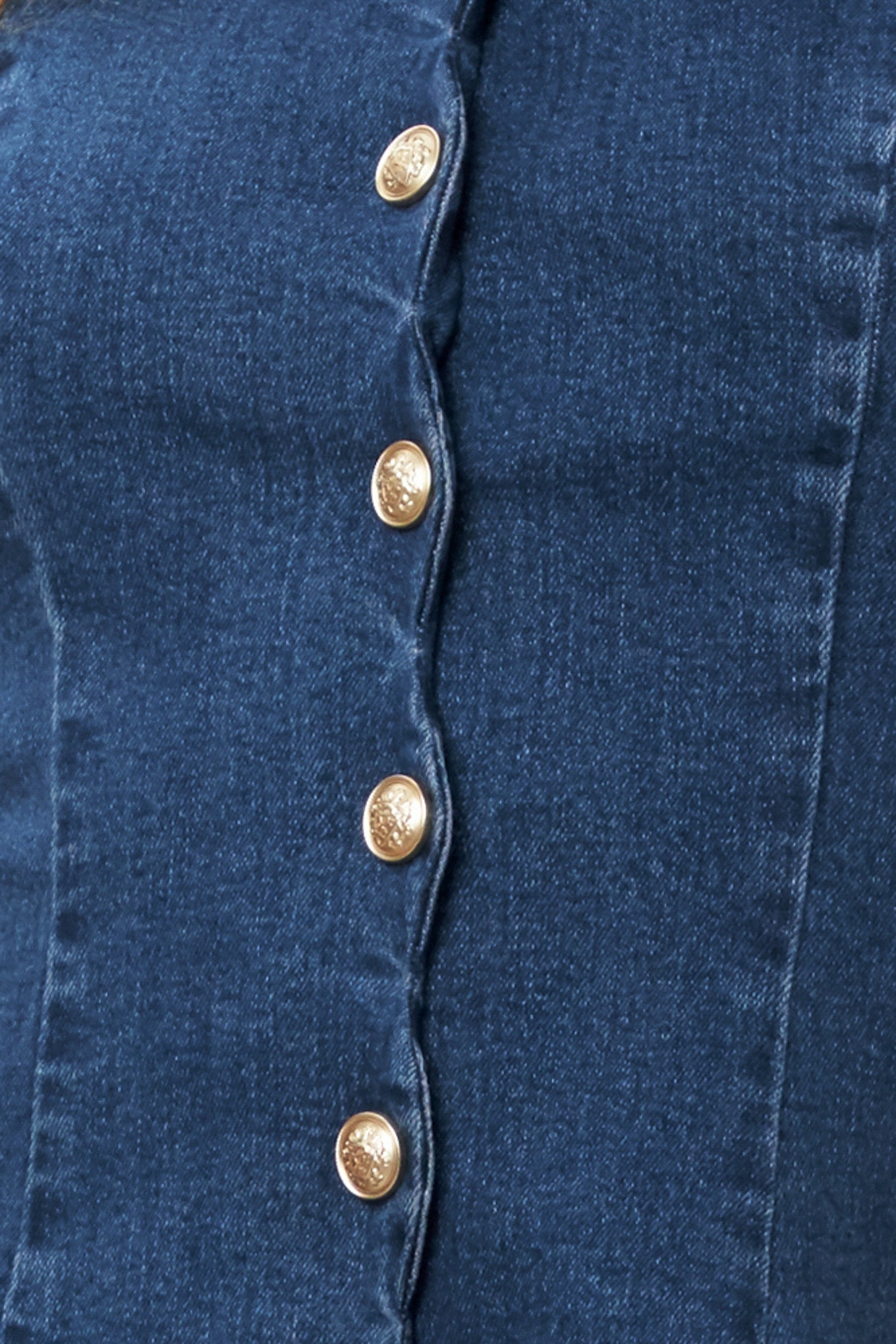 MODERN SWEET DENIM MINI DRESS