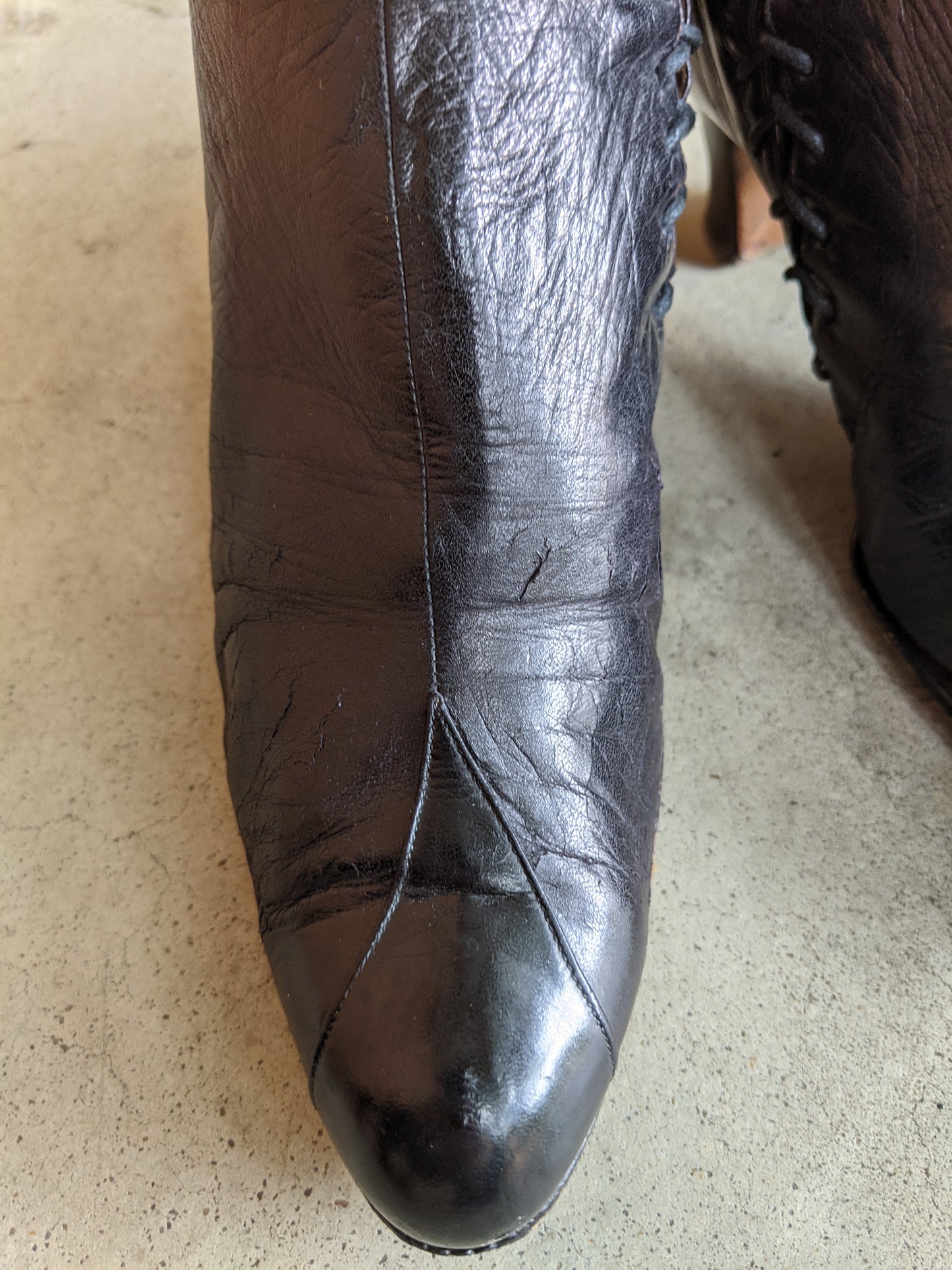 1900s Side Lacing Boots | Approx Sz 7.5-8