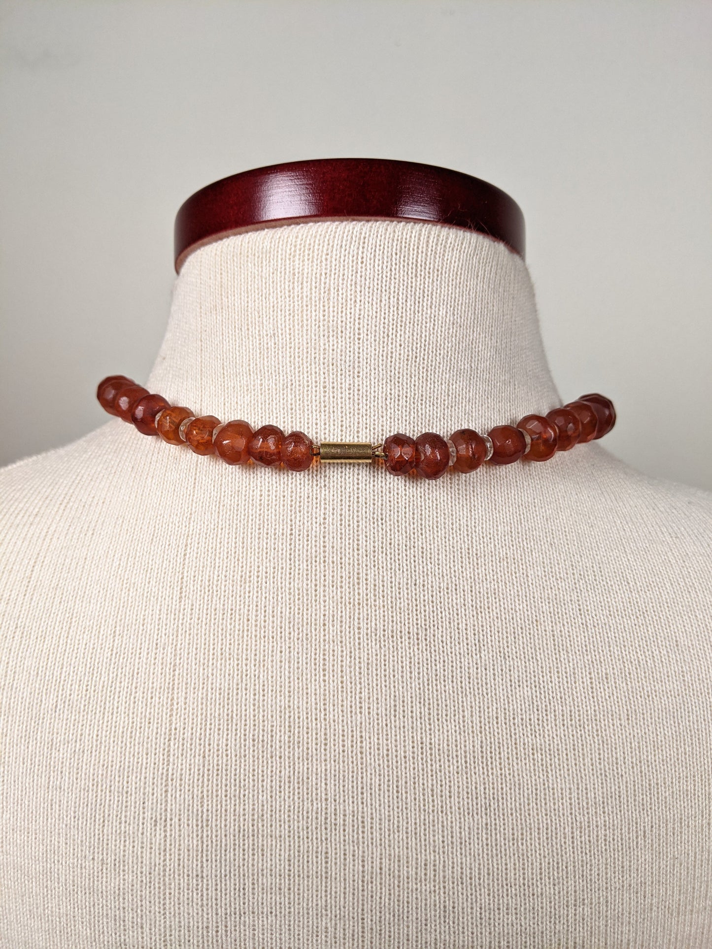 19th c. Faceted Amber Necklace