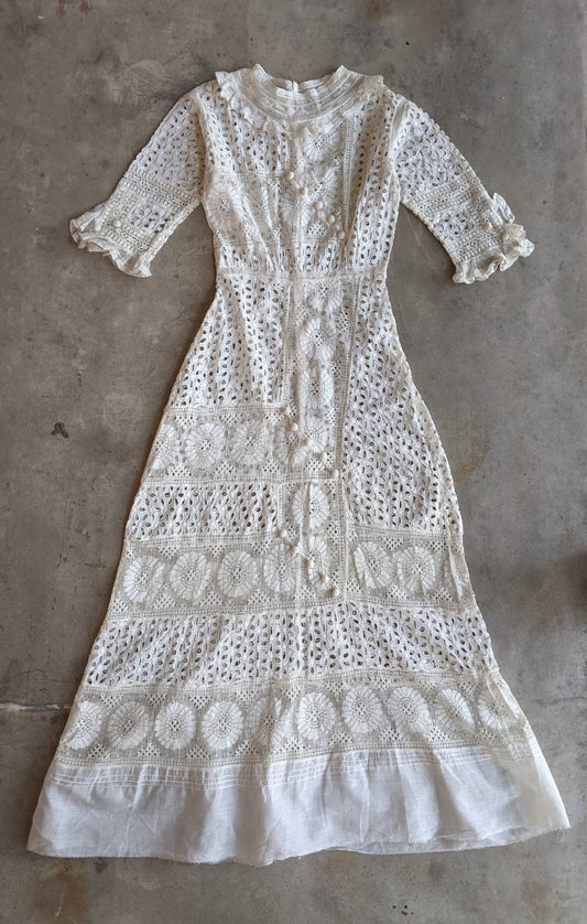 c. 1911-1912 Cotton Lingerie Dress