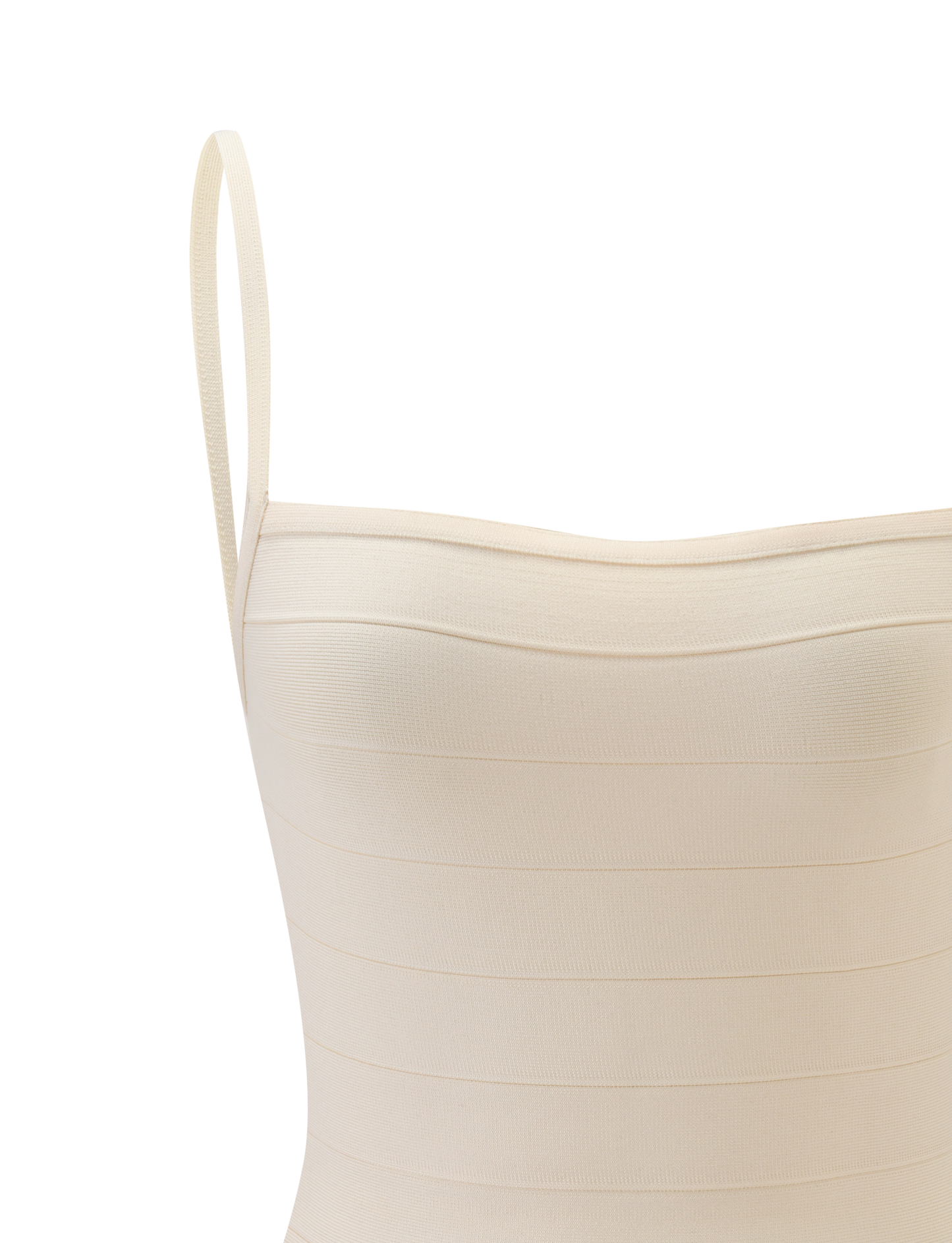 Sculpting Bandage Cream Mini Dress