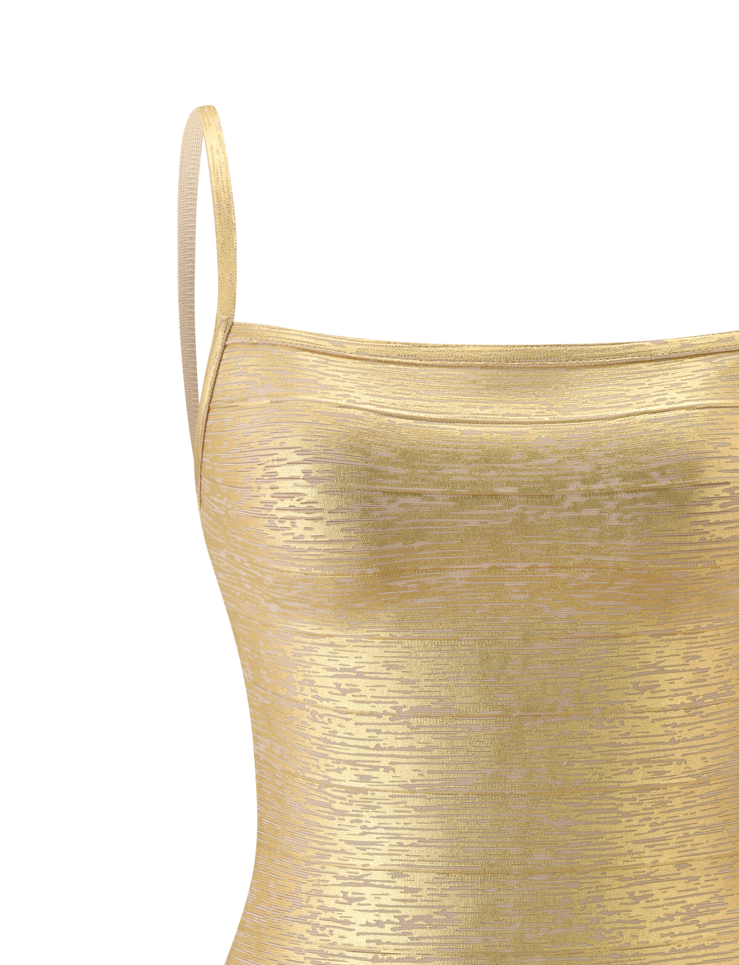 Metallic Bandage Mini Dress Sculpted Silhouette for Night Events