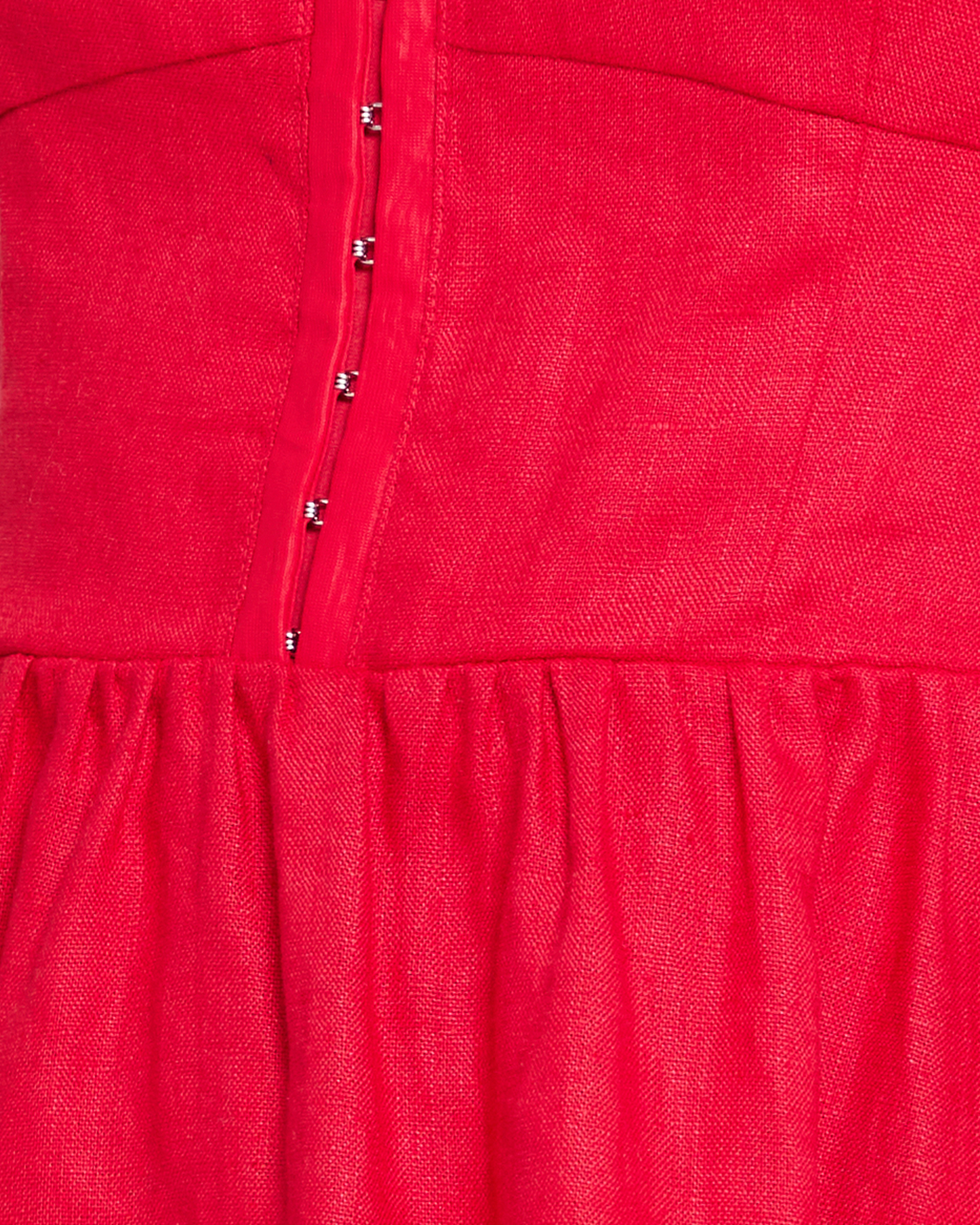 Women's 100% Linen Mini Dress | Elegant Corset A-Line Summer Dress 4