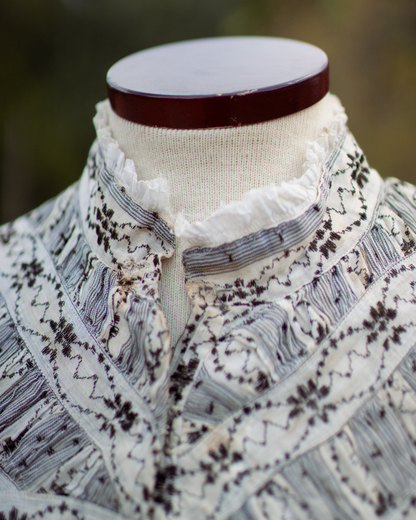 c. 1900s Cotton Wrapper Dress