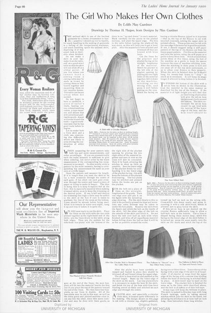 1900s R&G Tapering Waist Corset | 23"