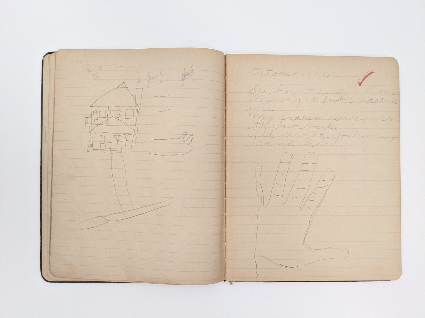 1920s Child's Notebook