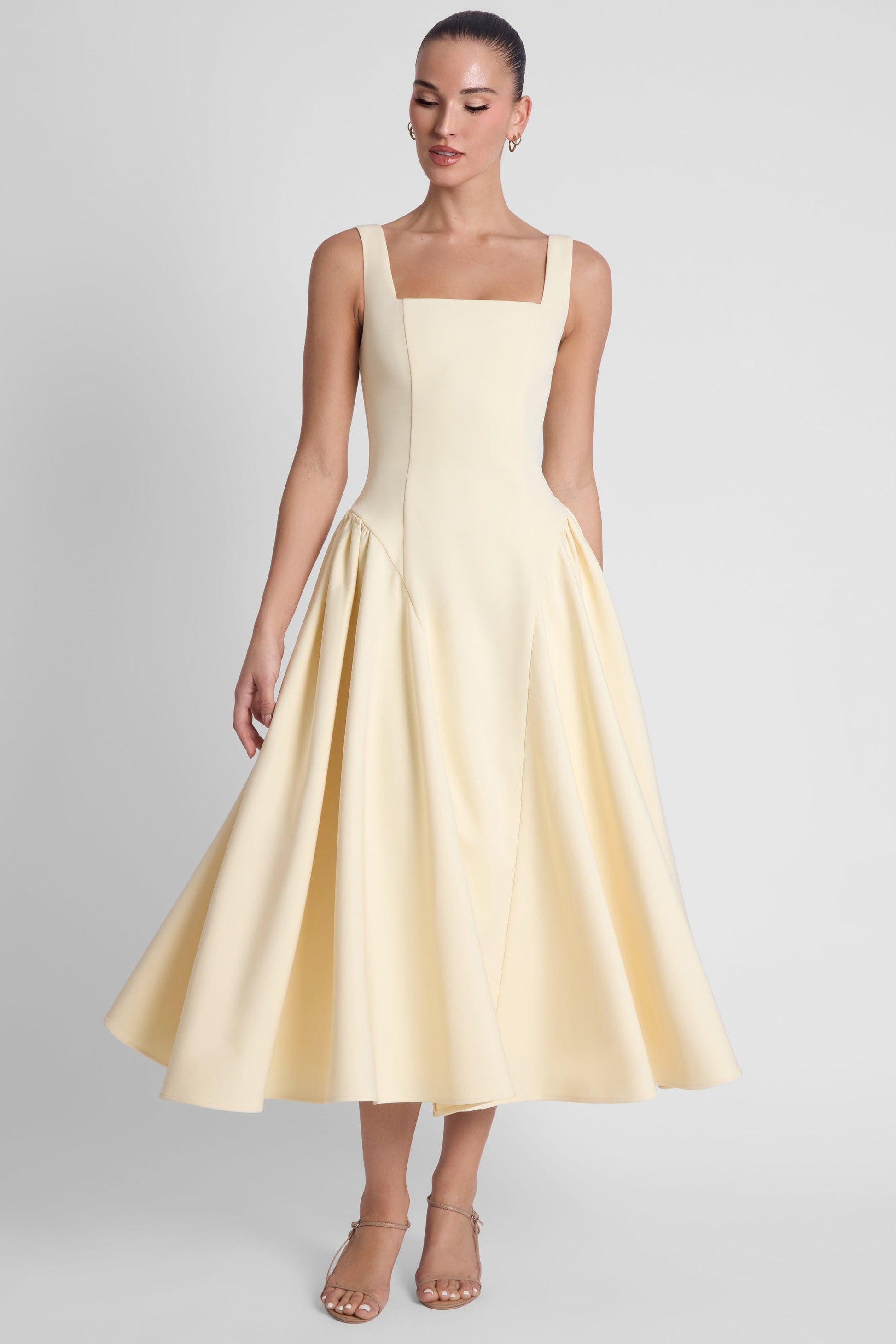 Chloe Collection | Midi Dress for Women with Sculpting Support | Elegant Design for Flattering Fit 2