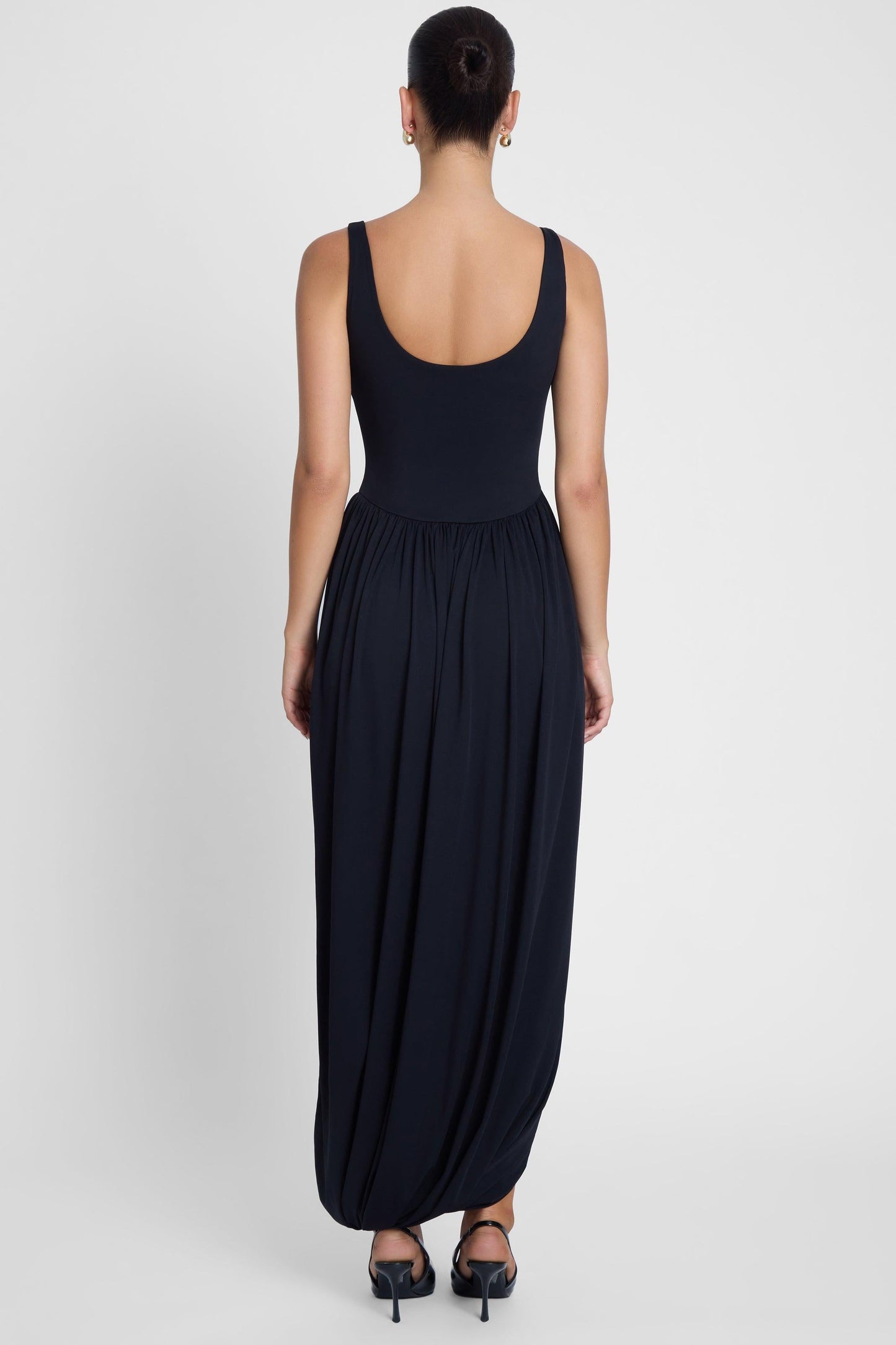 Dionysus | Black Midi Dress with Figure-Flattering Design | Elegant Style for Day to Night Wear 3