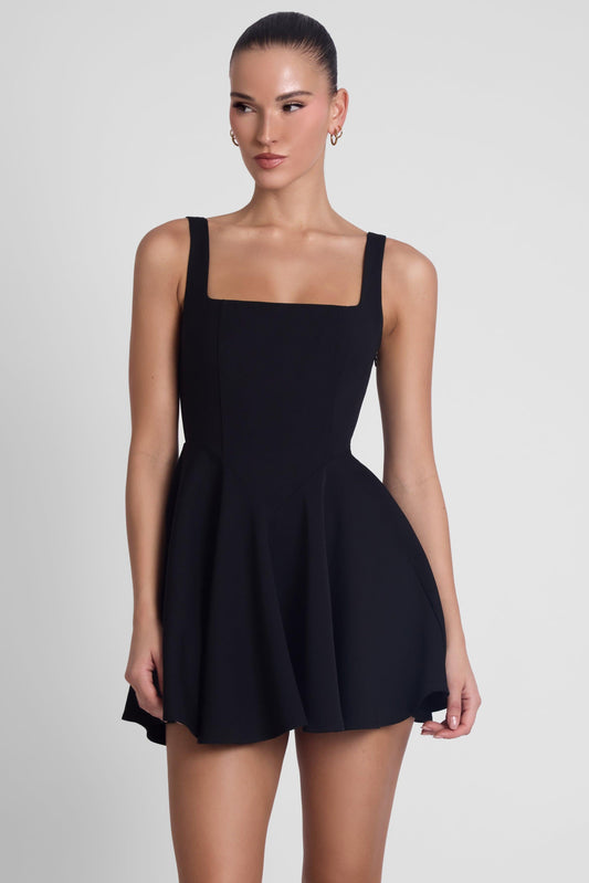 Elegant Corset Mini Dress with Square Neckline & Sculpted Waistline | Flattering Fit for Effortless Style 1