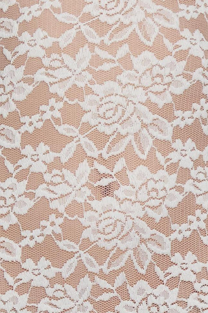 Elegant Lace Maxi Dress | White Maxi Dress with Flared Hemline & Wired Bustier for Stunning Silhouette 6