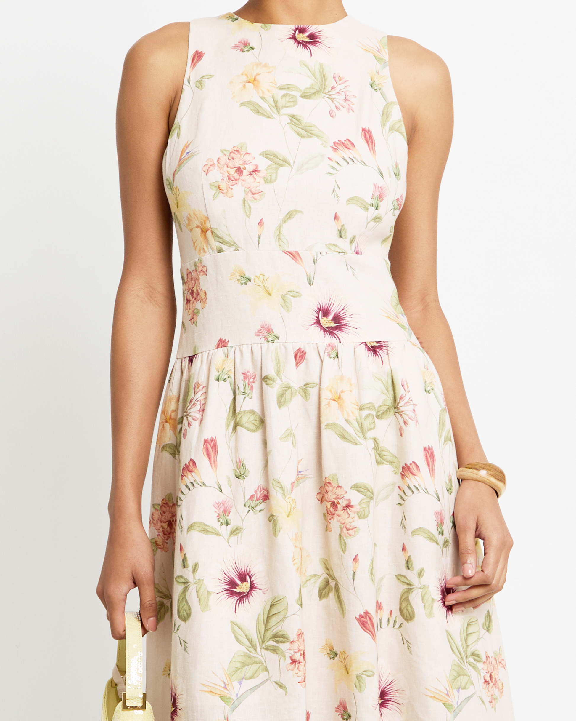 Elegant Linen Dress | Women's Summer Dress with Open Back & Bow Detail | Timeless Style for Any Occasion 6