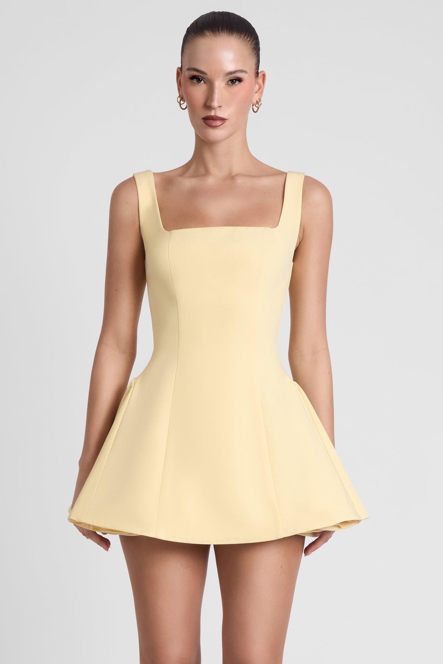 Elegant Mini Dress | Babydoll Corset Design with Structured Neckline | Flattering Fit for Every Occasion 0
