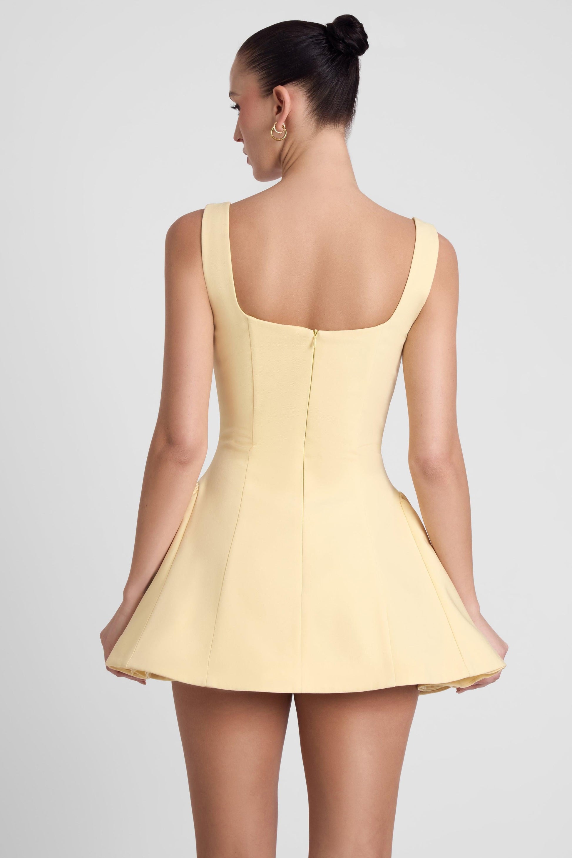 Elegant Mini Dress | Babydoll Corset Design with Structured Neckline | Flattering Fit for Every Occasion 4
