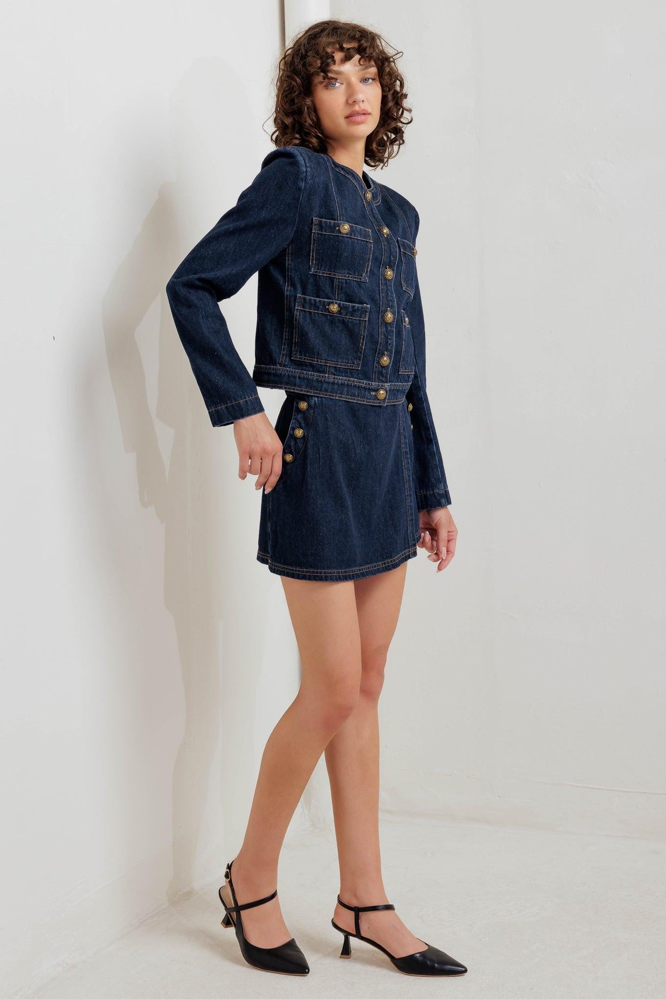 GLAM CODE DENIM JACKET