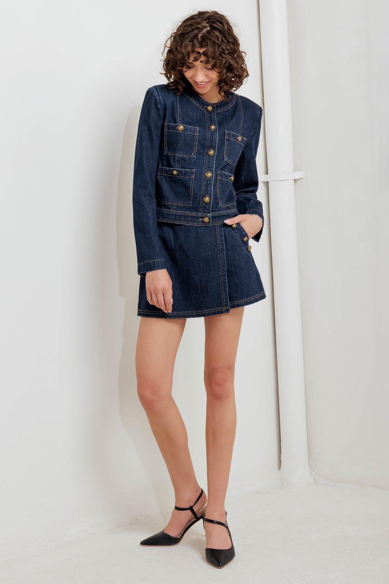 GLAM CODE DENIM JACKET
