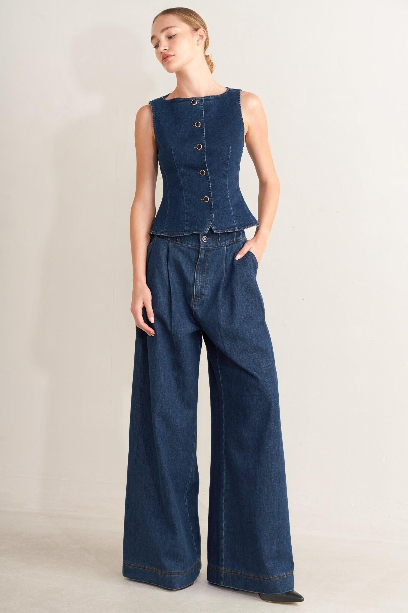 RETRO STREET DENIM VEST