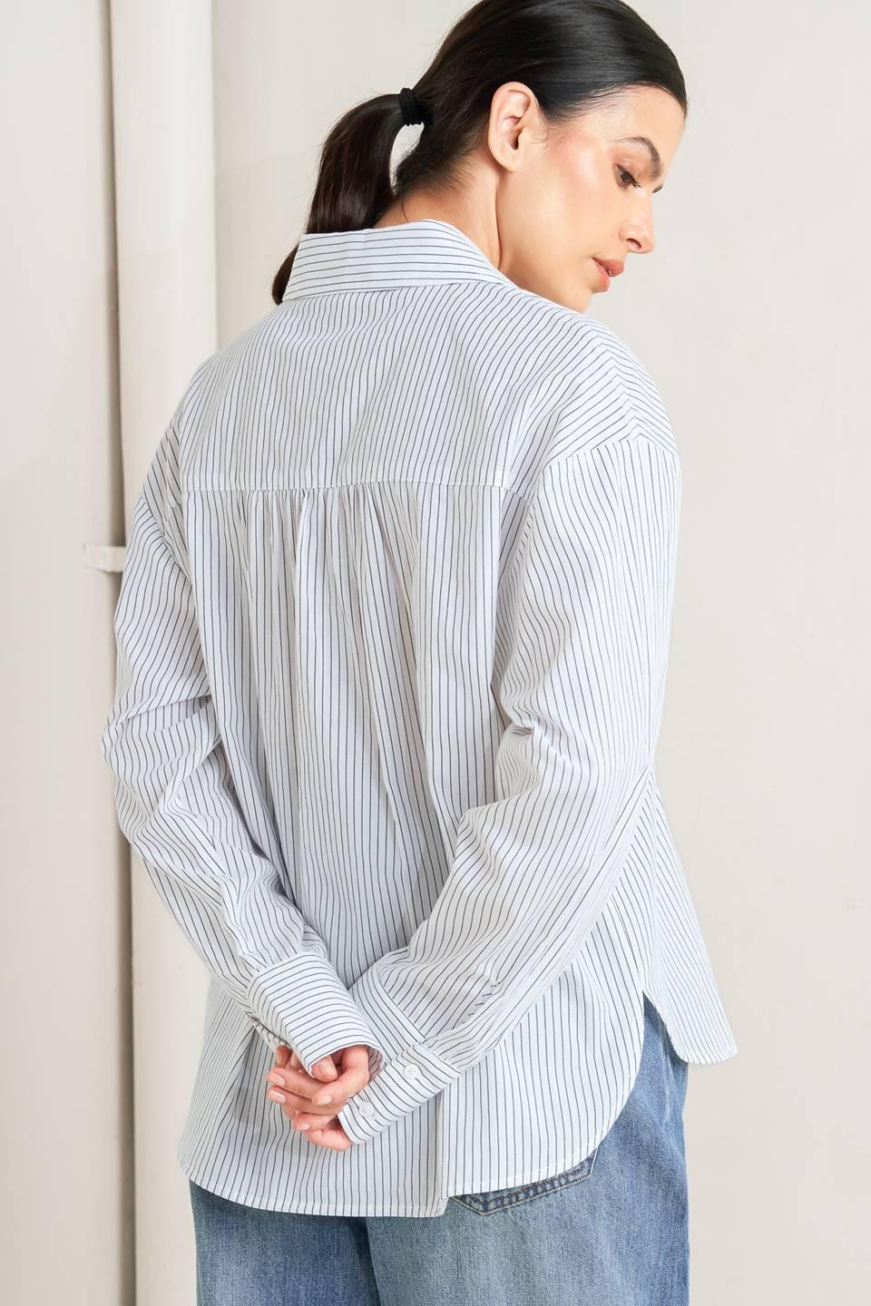 DAYLIGHT EDGE WOVEN TOP