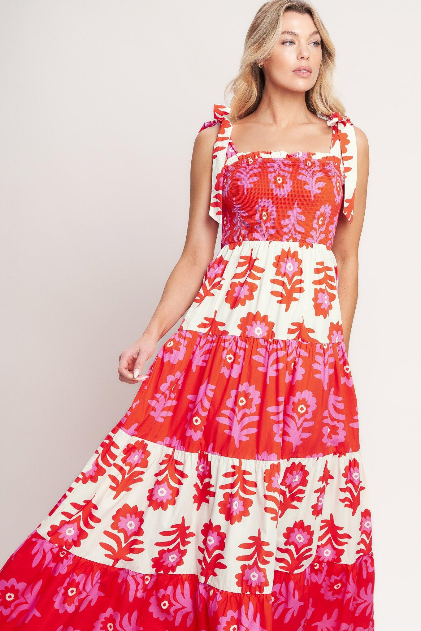 GLAMOUR IN MOTION WOVEN MAXI DRESS