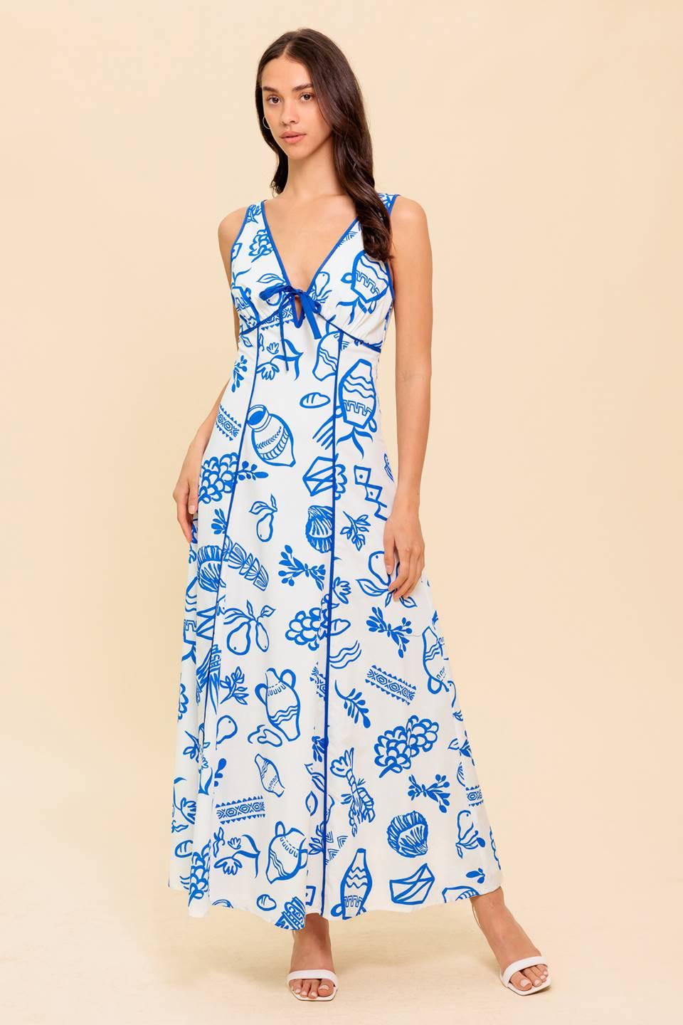 ITALIAN SUMMER WOVEN ANKLE DRESS