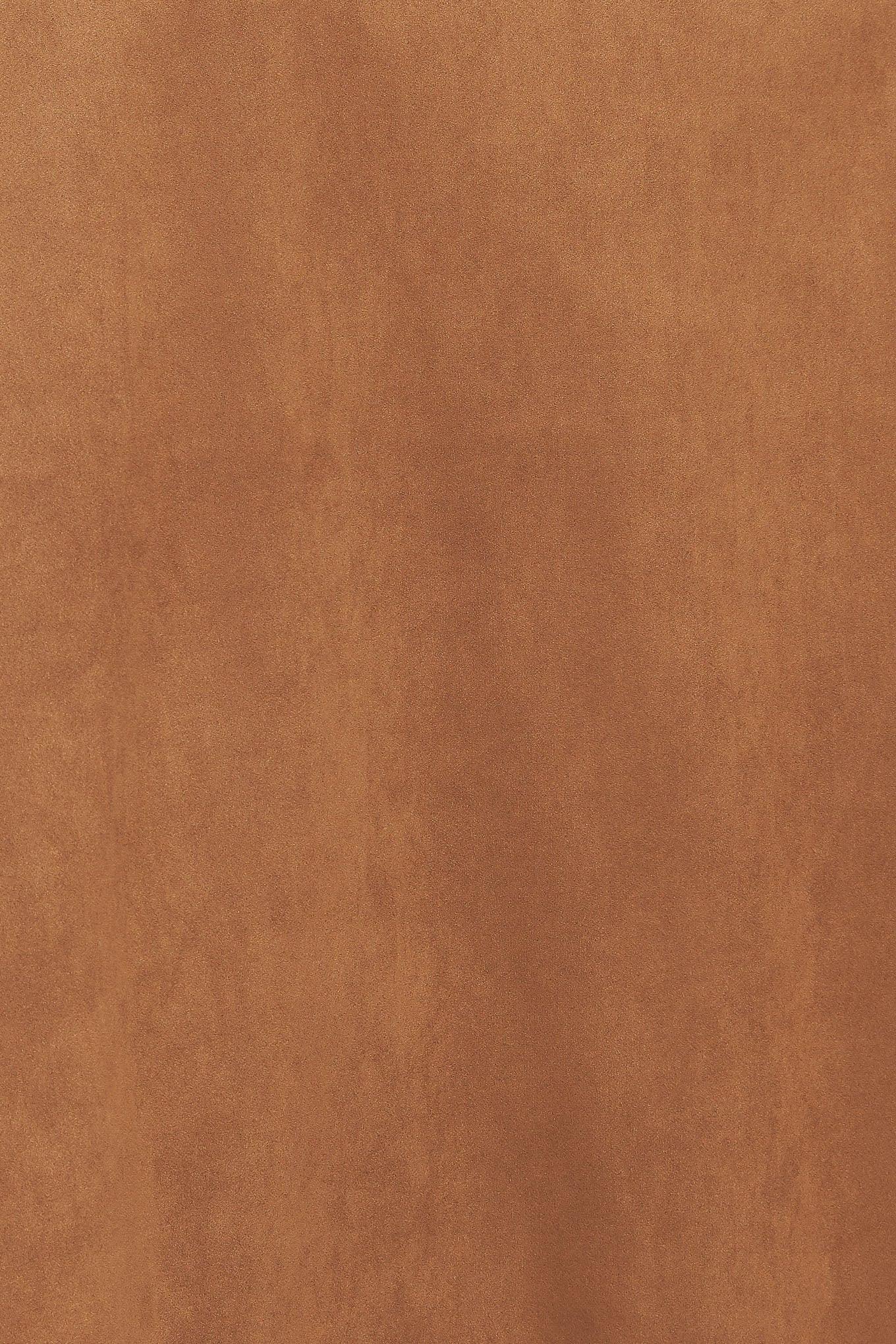 DESERT FLOWER FAUX SUEDE TOP