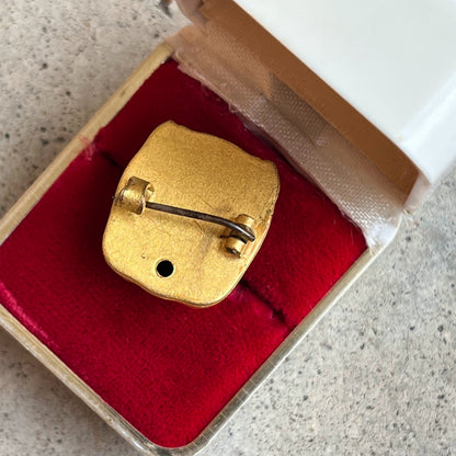 Early 20th c. Gold Filled Bulldog Brooch