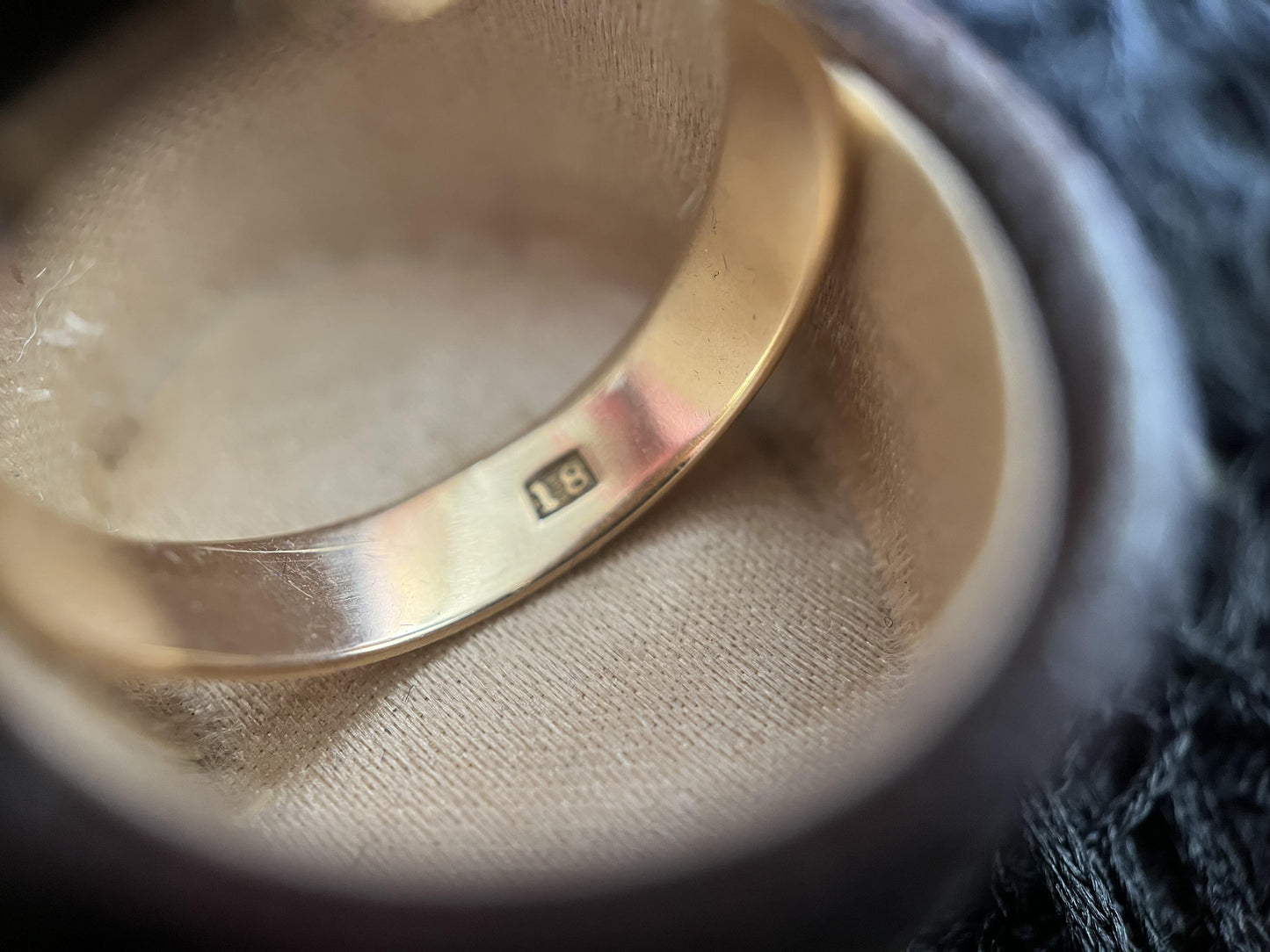 18k Gold Georgian Citrine Paste Conversion Ring | Engraved 'Mary'