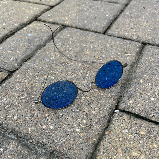 c. 1890s-1900s Blue Tinted Sunglasses