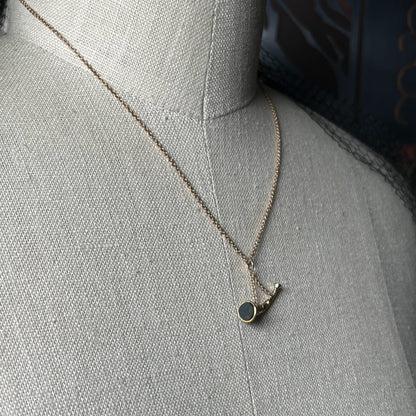 Mid-19th c. Horn Bloodstone Fob