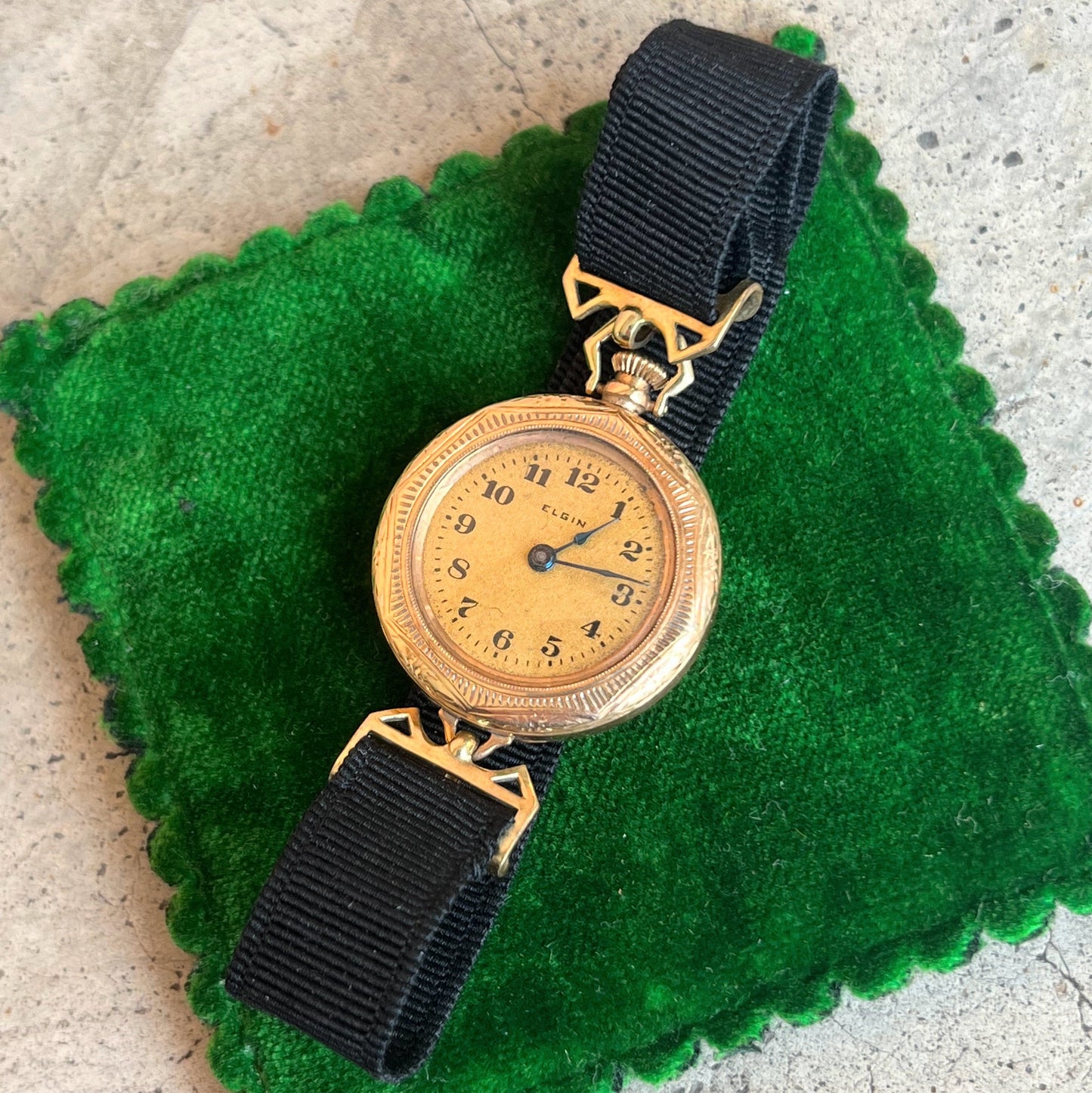 RESERVED | c. 1910s 14k Gold Lady Elgin Watch