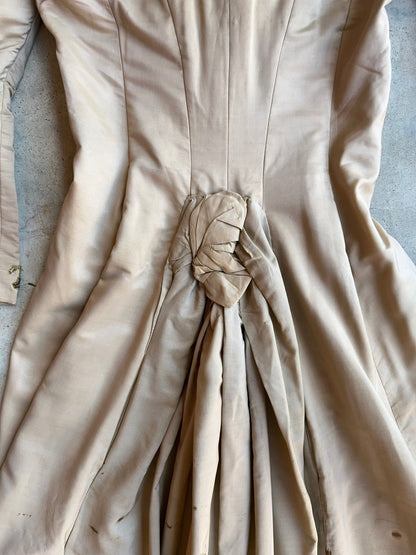 c. 1890s Silk Tea Gown