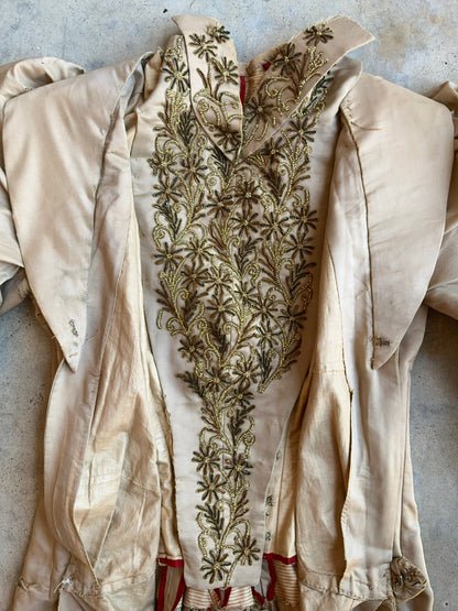 c. 1890s Silk Tea Gown