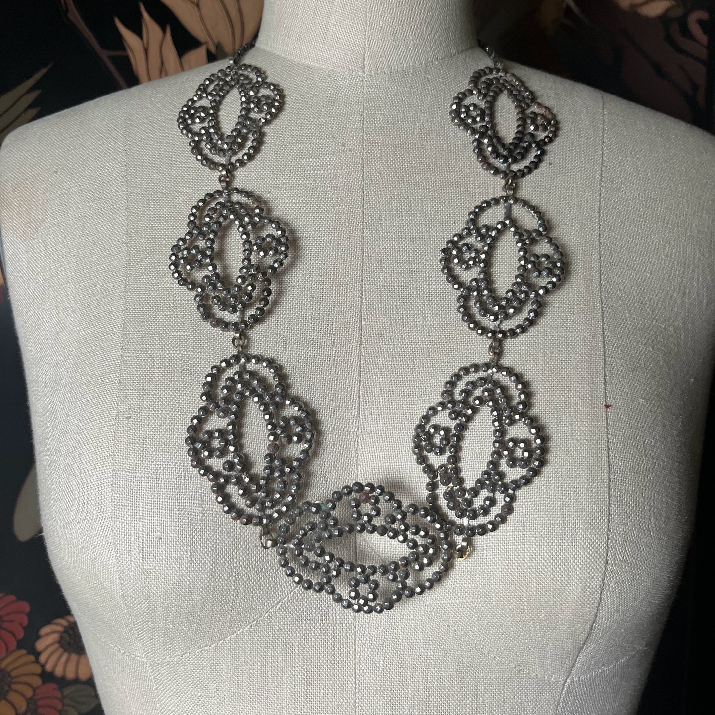 Late 19th-Early 20th c. Cut Steel Necklace