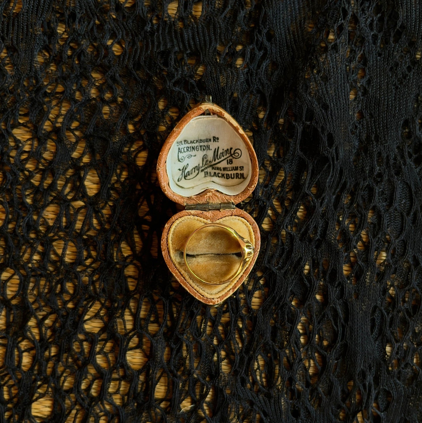 c. 1900s-1910s 14k Gold Belcher Set Diamond Ring