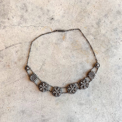 19th c. Cut Steel Choker Necklace