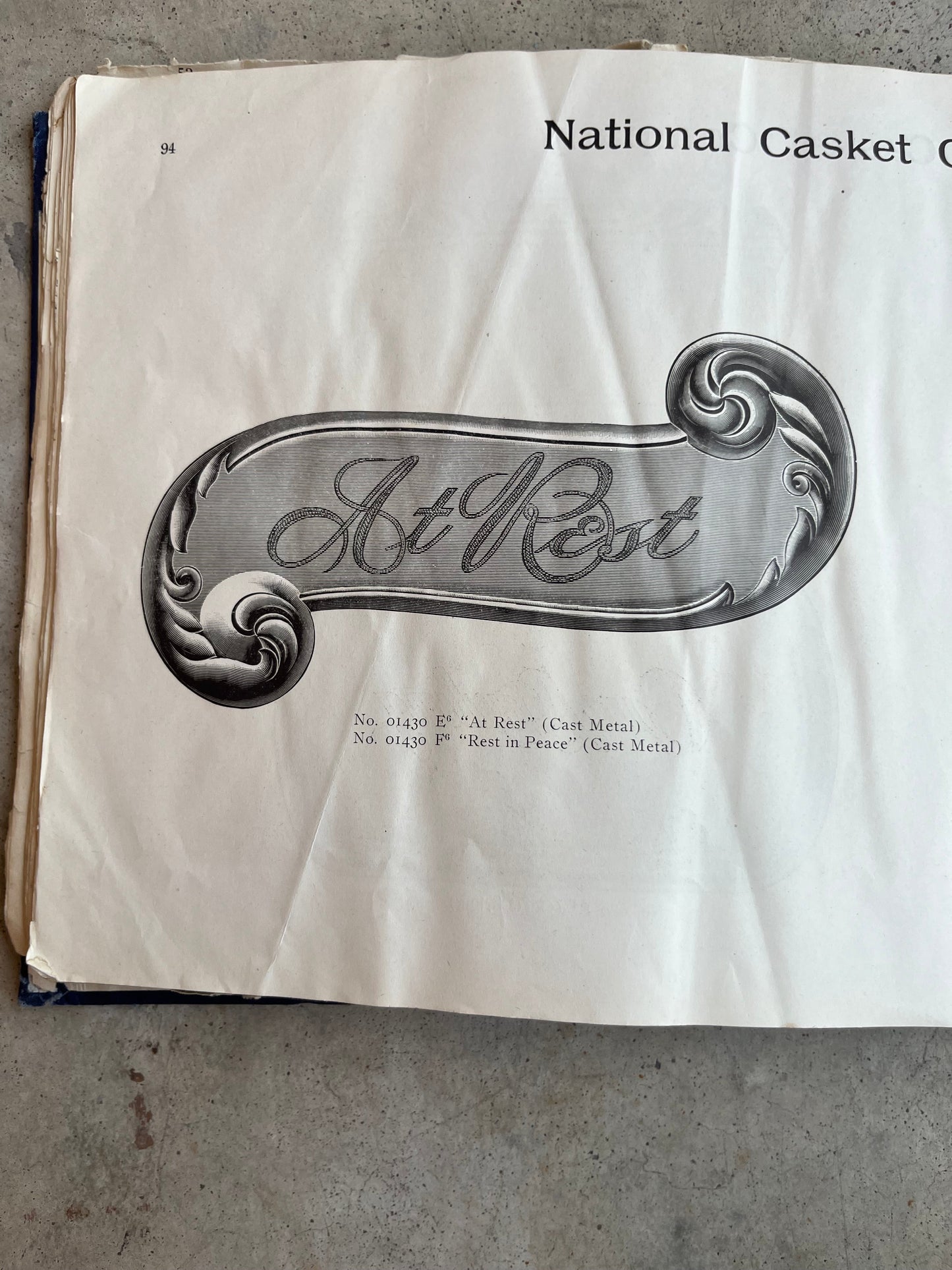 c. 1890 National Casket Co. Catalog Scrapbook