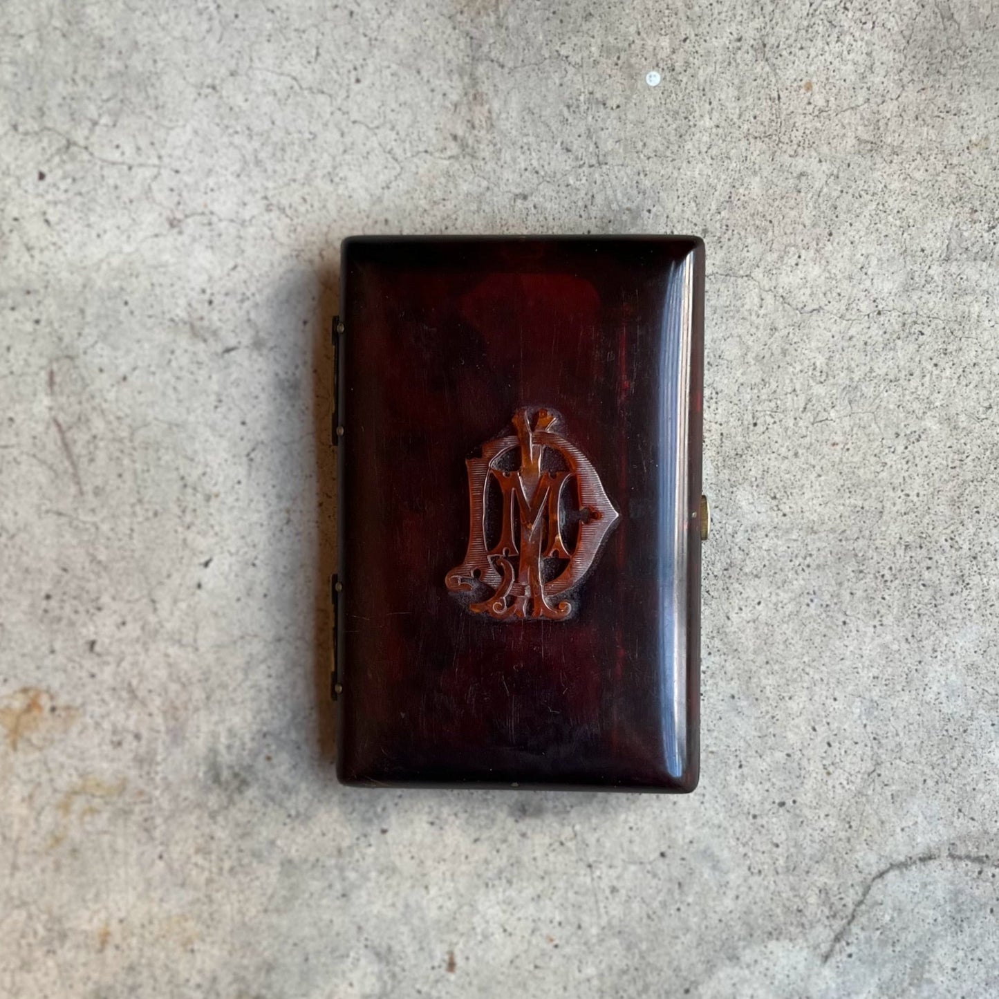 Mid-19th c. Faux Tortoise Shell Aide-Memoire Pocket Book