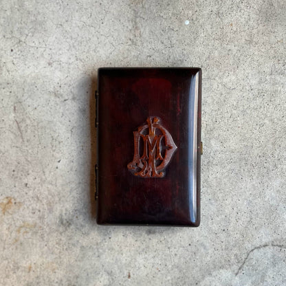 Mid-19th c. Faux Tortoise Shell Aide-Memoire Pocket Book