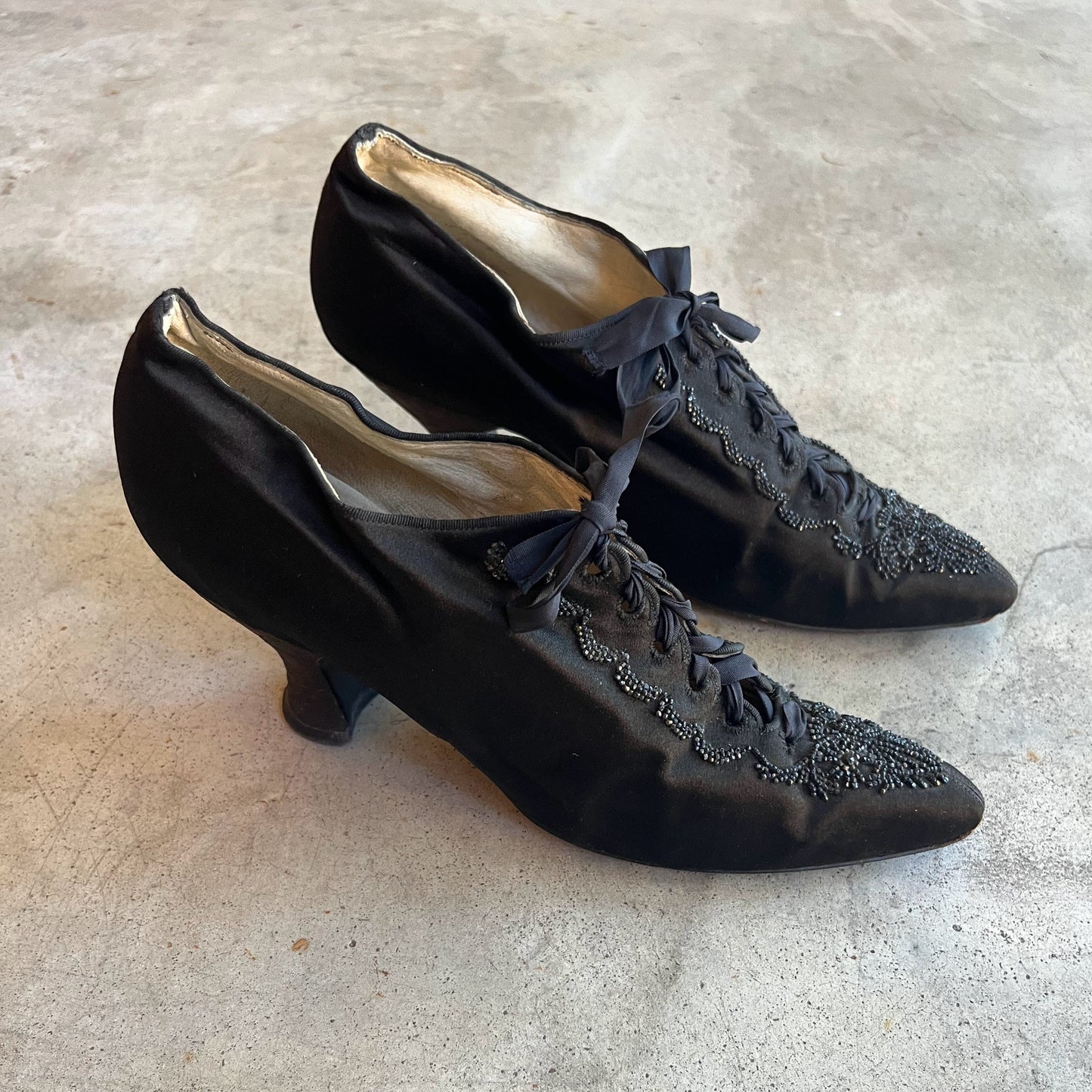c. 1910s Silk Beaded Shoes