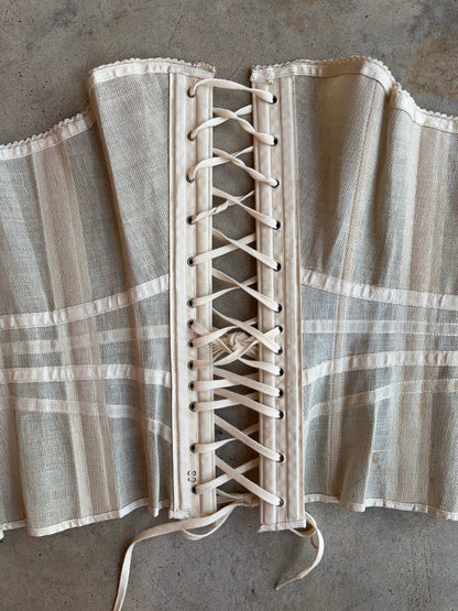 c. 1890s-1900s Summer Corset | Size 30"