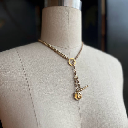 c. Turn of the Century Locket + Chains Necklace