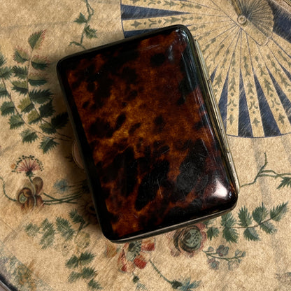 19th c. Faux Tortoise Shell Coin Purse