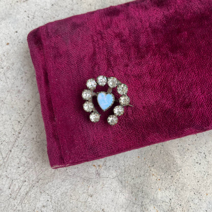 c. Turn of the Century Horseshoe Heart Brooch