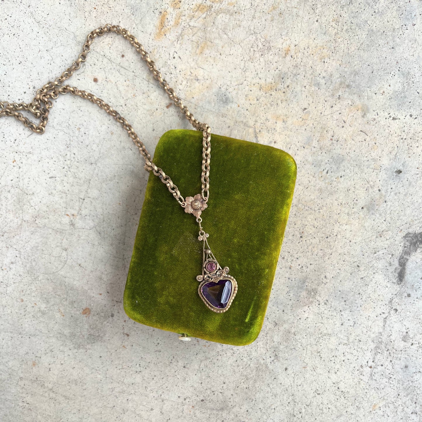 Early 20th c. Gilt Brass Necklace