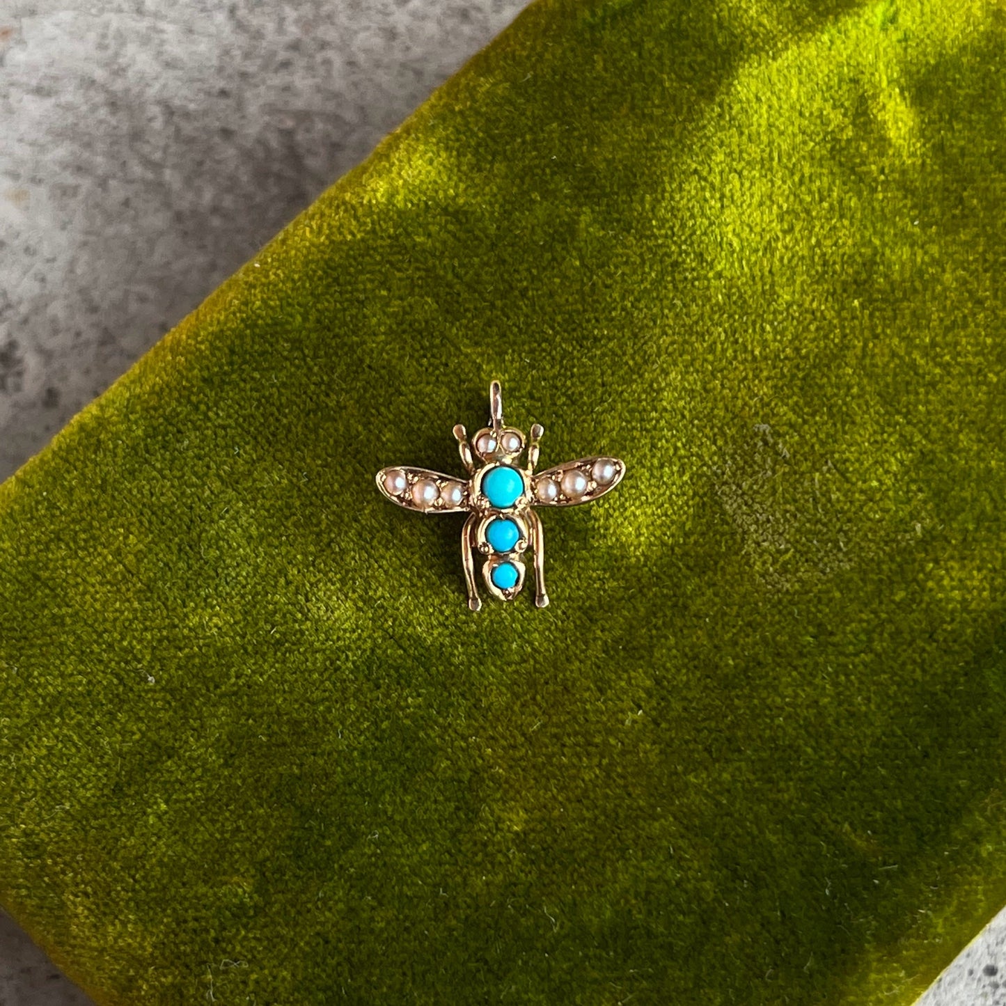 Late 19th c. 14k Gold Fly Pendant