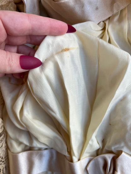 1890s Wedding Bodice + Shoes With Provenance