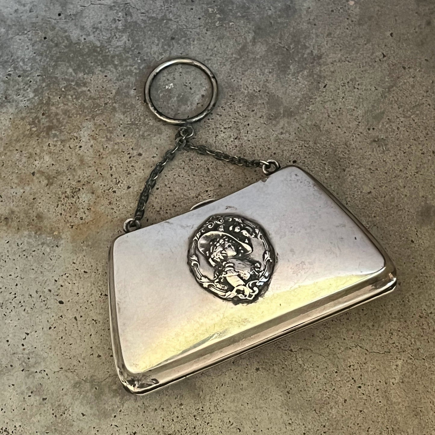c. 1910s Sterling Silver Chatelaine Purse by R. Blackinton & Co.