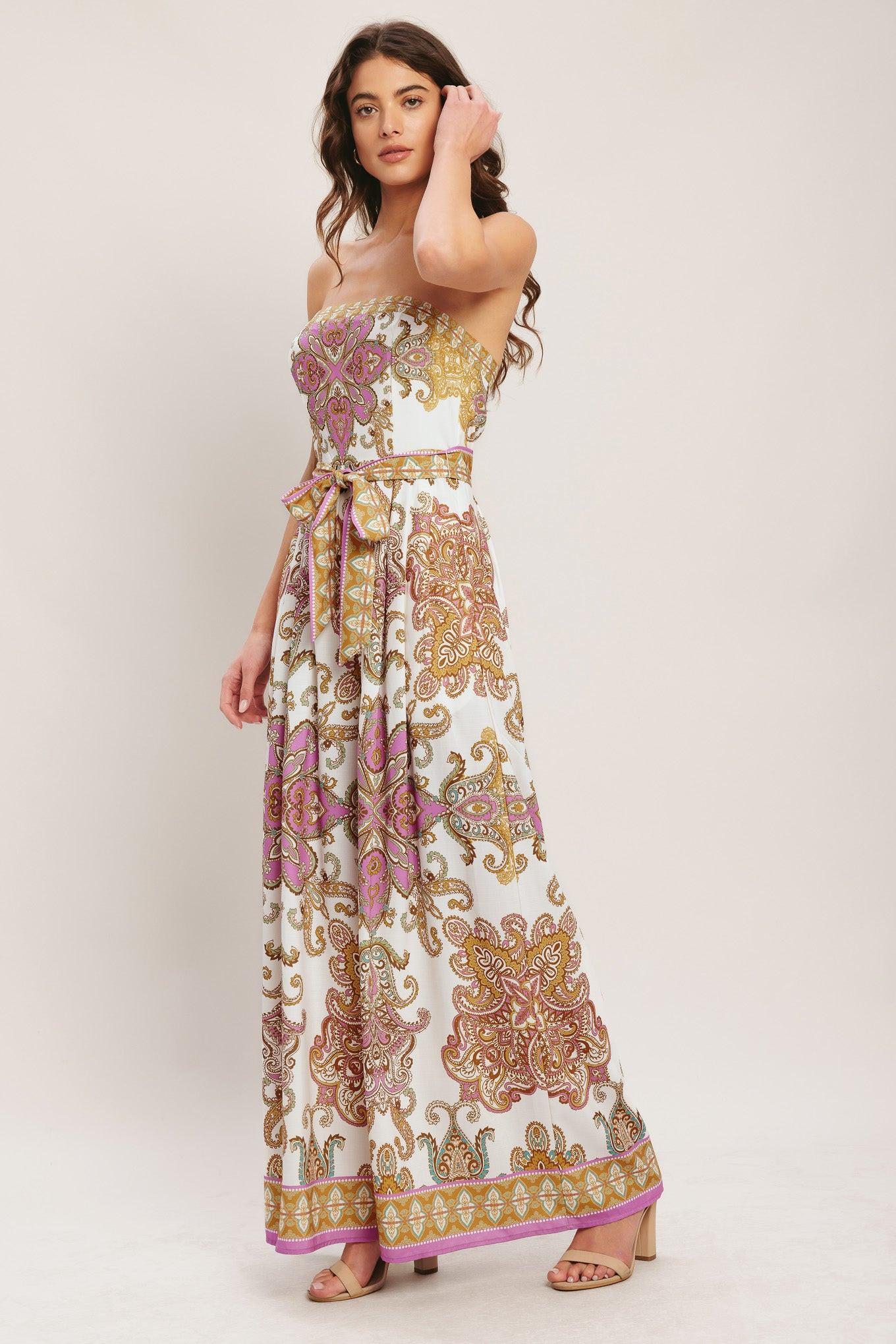 MEDITERRANEAN DREAM WOVEN JUMPSUIT