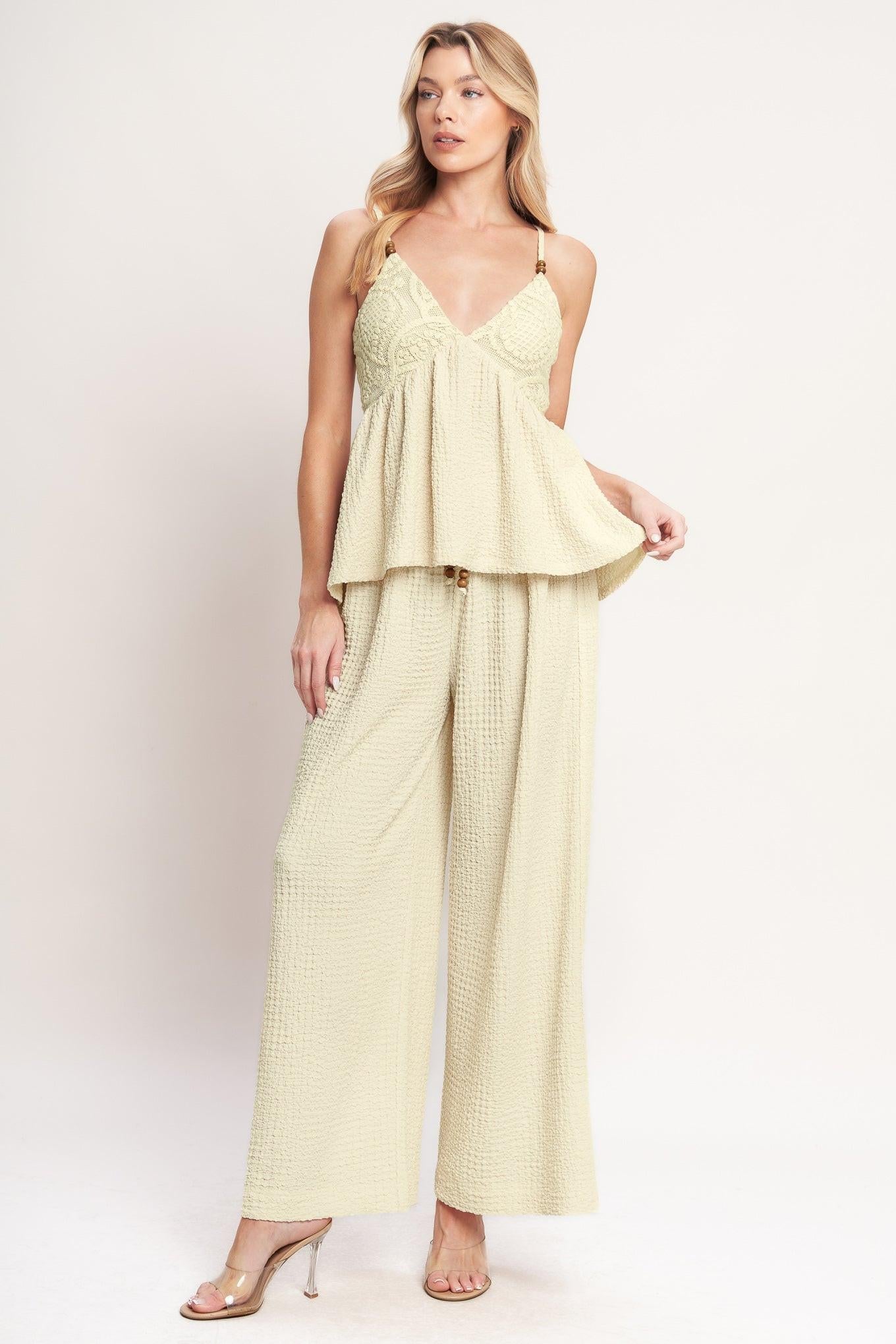 DESERT BLOOM WOVEN TOP