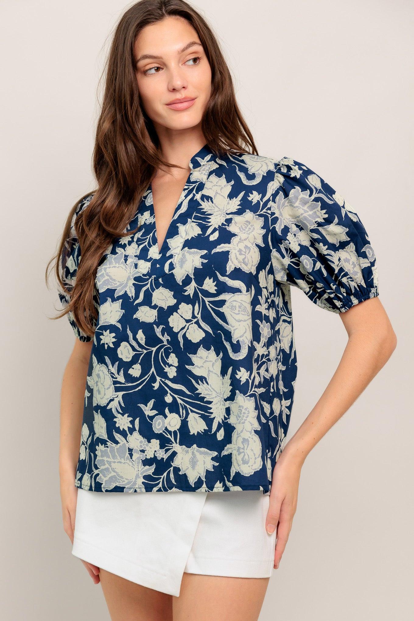 FEELING ROMANTIC WOVEN TOP